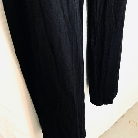 BB DAKOTA Black Rayon Tie Front Wide Leg Pants  M - Picture 3 of 12